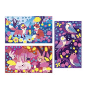 Kreativní sada Pěnové nálepky a svítící písek Janod