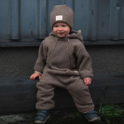 Rostoucí zimní kombinéza Teddy fleece double Brown Esito