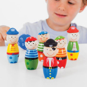 Dřevěné kuželky Piráti Bigjigs Toys