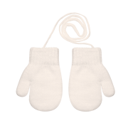 Zateplené zimní rukavice se šňůrkou třpytivé 4 - 6 let