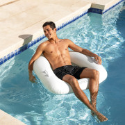 Lehátko křeslo nafukovací s úchyty 114x107 cm