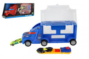 Auto kamion přepravník + auto 2 ks 28 cm na volný běh