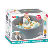 Hrací ohrádka s míčky textilní Ludi