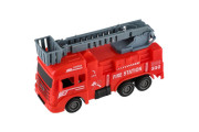 Hasičské auto plast na zpětné natažení 4 druhy, 11 cm