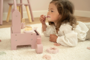 Toaletní stoleček dřevěný Pink Little Dutch