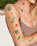 Voděodolné dočasné tetovačky Tropické rostliny TATTonMe