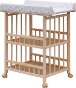 Přebalovací pult Jáš přírodní ECO - Hvězdička - Bílá