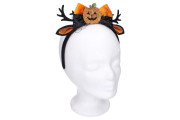 Set karneval - čelenka uši s ozdobou dýně