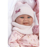 New Born holčička 73902 Llorens - Realistická panenka s celovinylovým tělem 40 cm