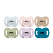 Šidítko fyziologické silikon 0-6 m SX PRO Colour Essence Suavinex