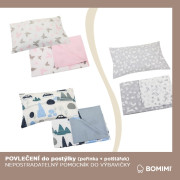 Povlečení 120x90 cm (peřinka + polštářek) Lesní zvířátka/béžová Bomimi 