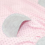 Kojenecké šatičky s krátkým rukávem New Baby Summer dress růžovo-šedé