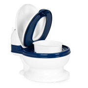 Dětský nočník ve tvaru toalety s vyjímatelnou nádobou a se štětkou 