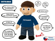 Panáček Ostravak 32 cm mluvící po ostravsku 0 m+