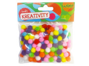 Pom pom 10 mm, 180 ks