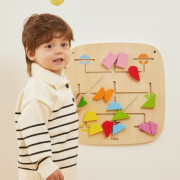 Dřevěná nástěnná hra - tvoření bloků