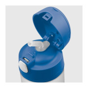 Dětská termoska s brčkem 470ml - modrá