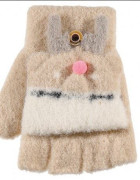 Dětské odklápěcí rukavice se sobíkem 7 - 8 let