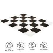 Podložka pěnové puzzle Luno 150x180 cm Black 30 ks