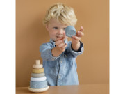 Nasazovací kroužky dřevěné Ocean Blue Little Dutch