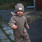 Rostoucí zimní kombinéza Teddy fleece double Brown Esito