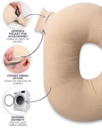 Mušelínový polohovací polštář MiniRelax 140 cm Babymatex