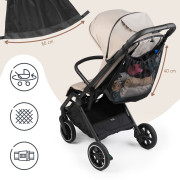 Uni síťová taška na kočárek černá Sipo