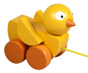 Kuře tahací / tahačka dřevo 6 x 8 cm 