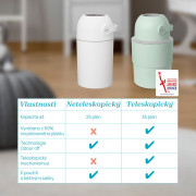 Koš na plenky teleskopický Odour Off na odstranění zápachu Chicco 