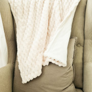 Deka dvojitá bublinky Mazlík 70 x 100 cm Outlast® - Smetanová/bílá káva