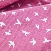 Sukně kolová tm. starorůžová vlaštovky Little Angel