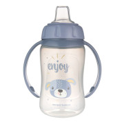 Hrneček tréninkový Cute Animals se silikonovým pítkem 320 ml Canpol babies