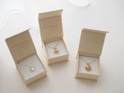 Těhotenský šperk bola Moon stříbrná s broušeným povrchem + řetízek Moniel