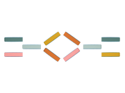 Překážková dráha Balance & Hop 10 ks B-Toys