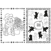 Omalovánky A4 se samolepkami Štěňátka a koťátka