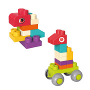 Kostky stavebnice 48 ks plastové v plastovém kufříku 26 x 12 x 19 cm