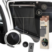 Sluneční clona roleta, 2 ks, černá Sipo