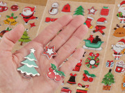 Vánoční samolepky 3D