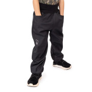 Dětské softshellové kalhoty s beránkem Lamb Black Esito