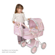 Skládací kočárek pro panenky se slunečníkem a taškou Sophie 60 cm DeCuevas