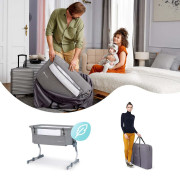 Postýlka dětská Uno UP Grey Kinderkraft