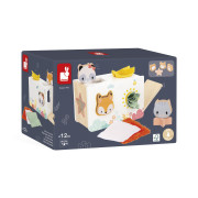 Dřevěné třídění tvarů s látkami Pure Janod