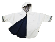 Podzimní bunda do deště námořnická bílá Česká výroba Babyservice Vel. 12 měs