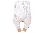 Letní spací pytel s nohavicemi bambus béžový s obláčky Vel.  110 cm Kaarsgaren