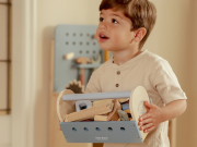 Box s nářadím dřevěný Blue Little Dutch