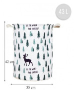 Koš na hračky, bavlna 43 L