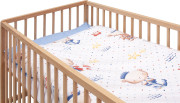 Dětská postýlka s kompletní výbavou přírodní 120 x 60 cm Doneto Scarlett 