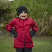Dětská zimní softshellová bunda s beránkem Lamb Red Esito 