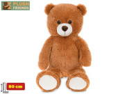 Medvěd plyšový 80 cm tmavě hnědý Plush Friends