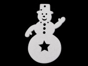 Dřevěné dekorace vánoční k zavěšení/domalování 